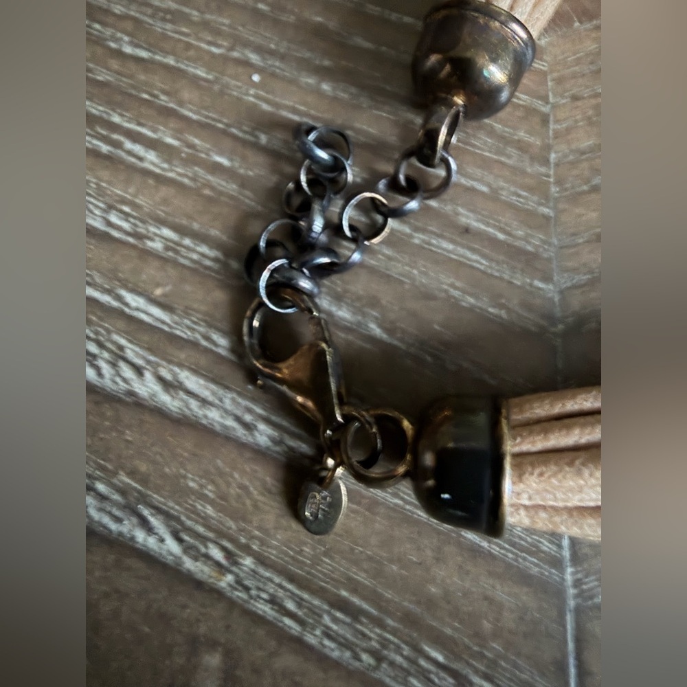 ITAOR ITALIAN NECKLACE OVERLAY 20 STRAND LEATHER CORD - Picture 9 of 10